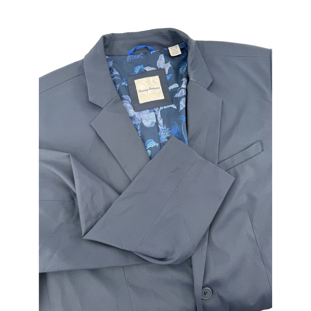 Tommy Bahama Boracay Navy Blue Performance Stretch Blazer Sport Coat Mens XL